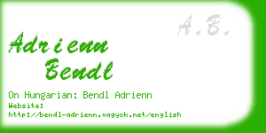 adrienn bendl business card